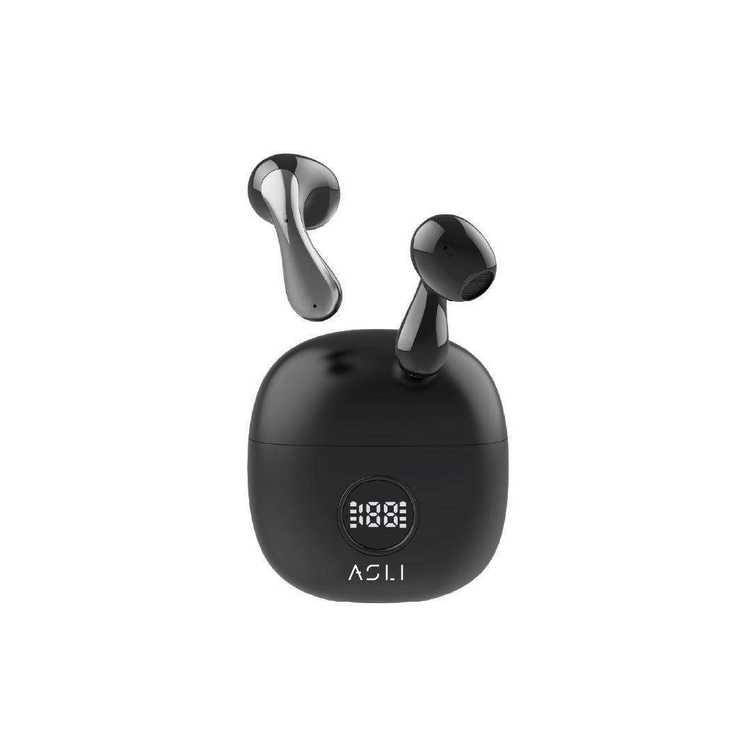 سماعة EchoPods Pro من أسلي جلوبال – لاسلكية TWS بتحكم باللمس ومقاومة IPX4 | أسود سماعة EchoPods Pro من أسلي جلوبال – لاسلكية TWS بتحكم باللمس ومقاومة IPX4 | أسود